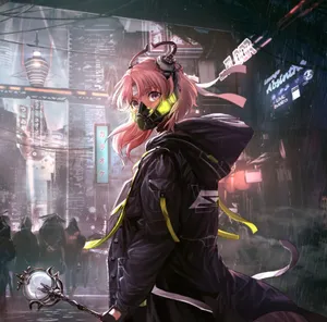 Cyberpunk Gamer Girl Pfp Wallpaper