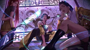 Cyberpunk Style Group Portrait Wallpaper