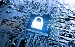 Cybersecurity Concept Circuit Board Lock Wallpaper