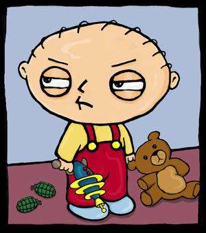 Cynical Stewie Griffin Wallpaper