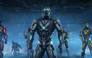 Cyrax Unleashing His Net Attack In Mortal Kombat Wallpaper