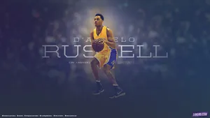 D'angelo Russell With Name Wallpaper