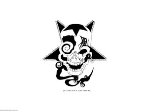 D Gray Man Skull Logo Wallpaper