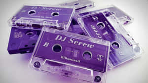 D J Screw Purple Tape Collection Wallpaper