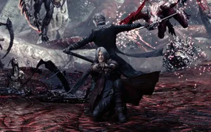 D M C5 Epic Battle Scene Wallpaper