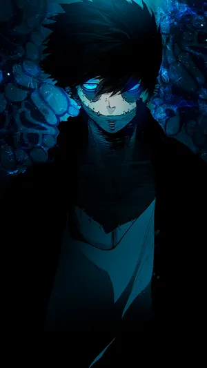 Dabi Blue Darkness Phone Wallpaper