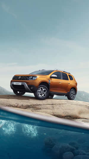 Dacia Duster Mountain Backdrop Wallpaper