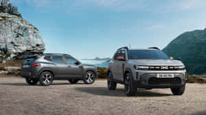 Dacia Duster Mountain Backdrop Wallpaper