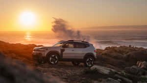 Dacia Duster Sunset Beach Adventure Wallpaper