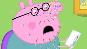 Daddy Pig Enjoying A Lazy Afternoon Wallpaper