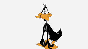 Daffy Duck In Aesthetic White Wallpaper