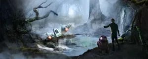 Dagobah Force Training Wallpaper