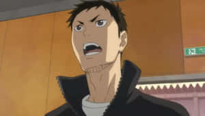 Daichi Sawamura Intense Gaze On The Court Wallpaper