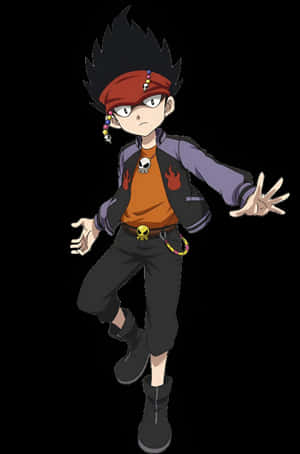 Daigo_ Kurogami_ Beyblade_ Character Wallpaper