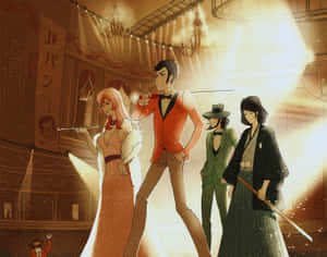 Daisuke Jigen Striking A Pose In Lupin Iii Wallpaper