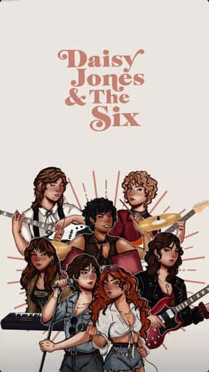 Daisy Jones And The Six Illustration Wallpaper