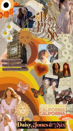 Daisy Jonesand The Six Collage Wallpaper