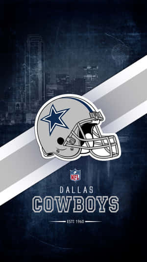 Dallas Cowboys Helmetand Cityscape Wallpaper