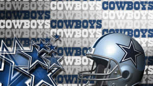 Dallas Cowboys Helmetand Logo Wallpaper Wallpaper