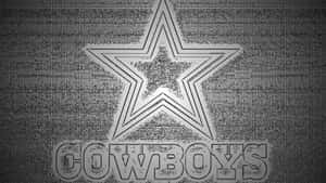 Dallas Cowboys Logo Blackand White Wallpaper