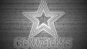 Dallas Cowboys Logo Blackand White Wallpaper