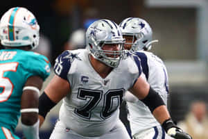 Dallas Cowboys Offensive Lineman Action Wallpaper
