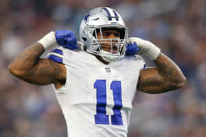 Dallas Cowboys Player Flexing Number11 Wallpaper