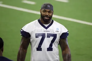 Dallas Cowboys Player Number77 Wallpaper