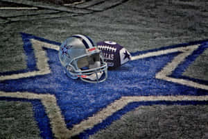 Dallas Football Helmetand Ballon Field Wallpaper