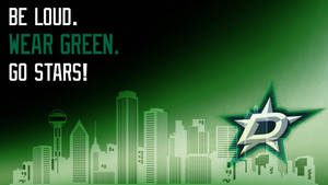 Dallas Stars Go Stars Poster Wallpaper