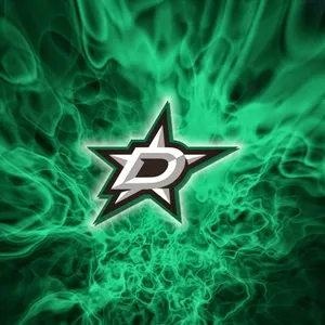 Dallas Stars Green Flame Logo Wallpaper