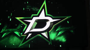 Dallas Stars Silver Metal Logo Wallpaper