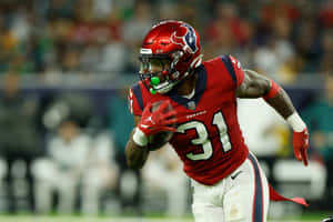 Dameon Pierce Houston Texans Running Back Action Wallpaper