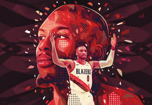 Damian Lillard Pop Art Wallpaper