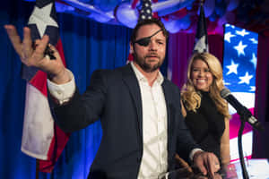 Dan Crenshaw Speakingat Event Wallpaper