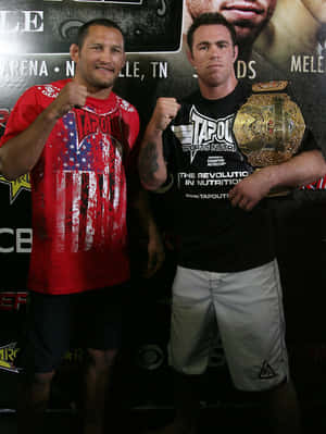 Dan Henderson And Jake Shields At Cbs Strikeforce Wallpaper