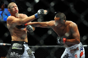 Dan Henderson Punching Michael Bisping Wallpaper