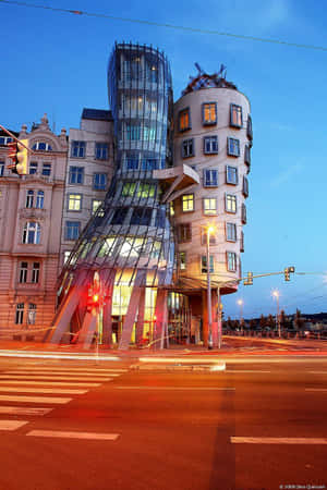 Dancing House Long Exposure Photo Wallpaper