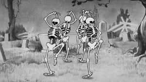 Dancing_ Skeletons_ Vintage_ Animation Wallpaper