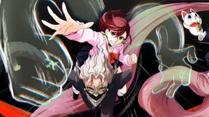 Dandadan Action Scene Wallpaper