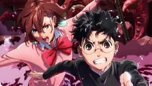 Dandadan Anime Action Scene Wallpaper