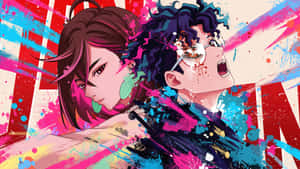 Dandadan Anime Action Scene Wallpaper