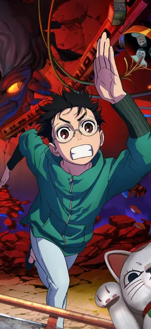 Dandadan Anime Action Scene Wallpaper