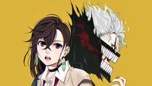 Dandadan Characters Duo Wallpaper