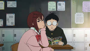 Dandadan Classroom Scene Wallpaper