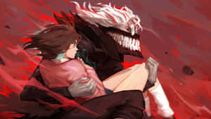 Dandadan Intense Battle Scene Wallpaper