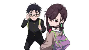 Dandadan Main Characters Wallpaper