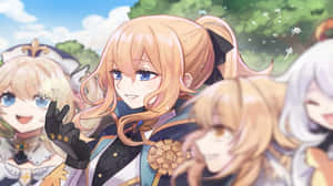 Dandelion Knight Jean Commanding The Skies In Genshin Impact Wallpaper