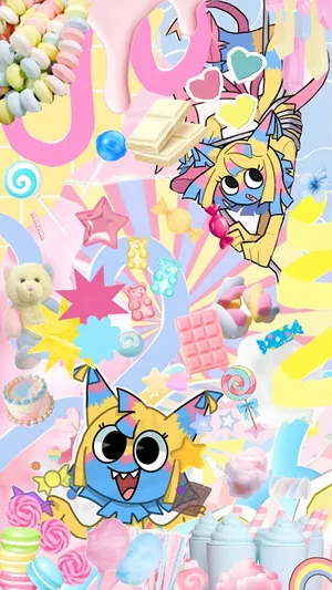 Dandys World Candy Adventure Wallpaper