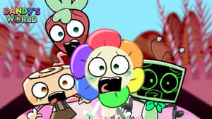 Dandys World Characters Wallpaper